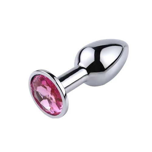 1PC Luxury Metal Butt Toys Heart Shaped Anal Trainer - Silver