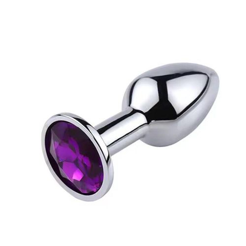 1PC Luxury Metal Butt Toys Heart Shaped Anal Trainer - Silver