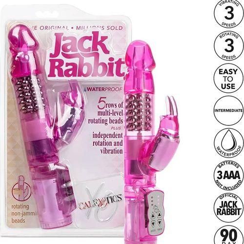 Jack Rabbit Rotating Jamming Beads - Pink