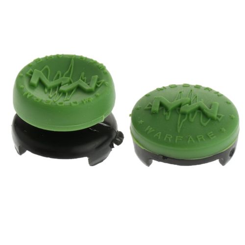 2Pieces Thumbstick Extenders Thumb Rest Button Green