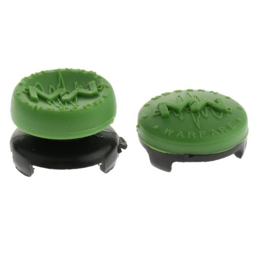 2Pieces Thumbstick Extenders Thumb Rest Button Green