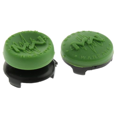 2Pieces Thumbstick Extenders Thumb Rest Button Green