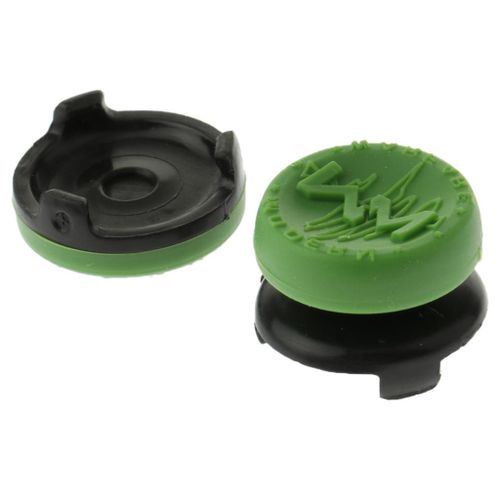 2Pieces Thumbstick Extenders Thumb Rest Button Green