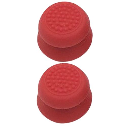 2x Analog Controller Thumb Stick Grip Caps Cover for PS4 Red