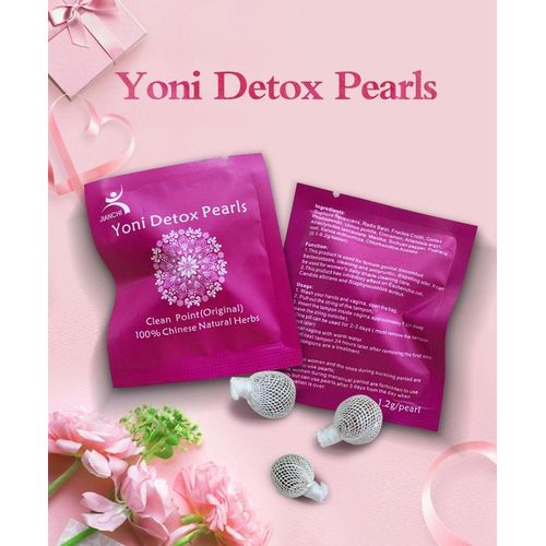 Wellcare Winstown Yo'ni Detox Pearls Conceive TTC, Yeast Infection, Thrush, Bacterial Vaginosis BV, Candida Balls/pearls/tampoons Treatment for Ladies (4 Pearls)