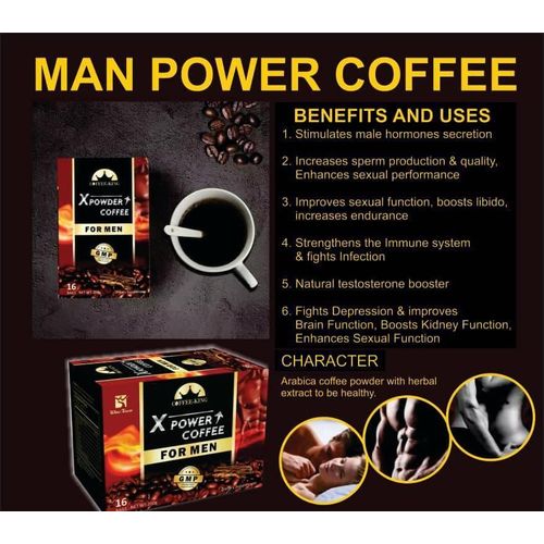 Ampower XPower Coffee with Tongkat Ali Instant Coffee for Sexuall Enhancement, Weak Erection, and Premature Ejaculationn