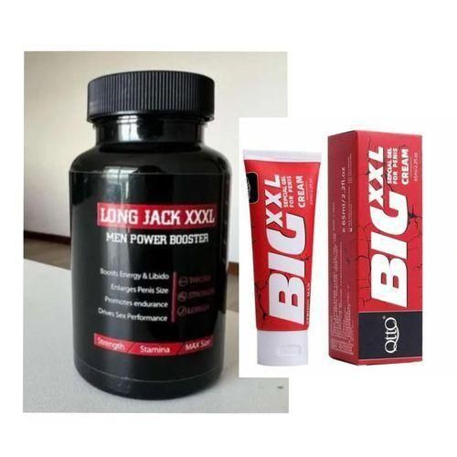 Titan Enhancement Long Jack XXXL Men's Suprement 30Capsules & XXL Cream