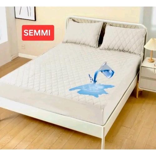 Waterproof matress protector full-fitted cover cream