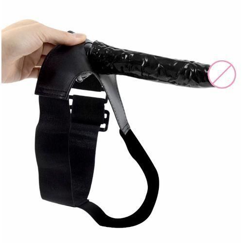 Detachable Strap-On Strap-On Adjustable Belt Women Men Penis Dildo Lanyard Strap - Black