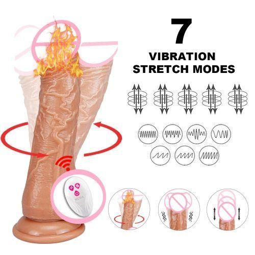 Realistic Penis Vibrator With Remote Control Female Dildo Extra Pleasure Orgasm