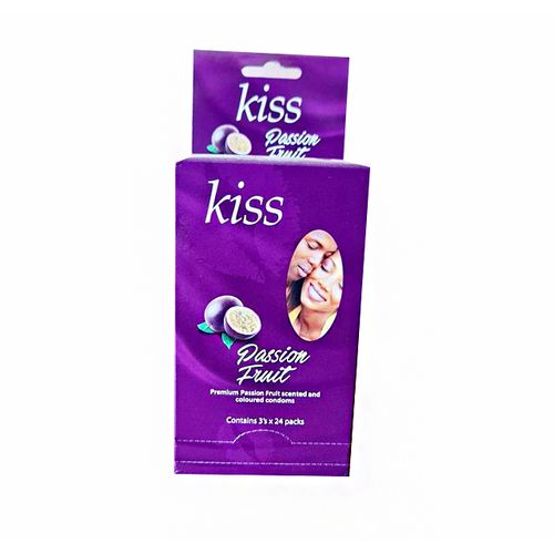 Dkt KISS Passion Fruit (DOTTED) Condoms 24 X 3