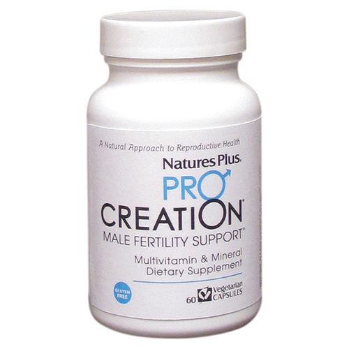 Organic NaturesPlus Procreation Men - 60 Vegetarian Capsules - Natural Male Fertility Support, Multivitamin & Mineral Supplement With Amino Acids, Herbal Blend - Gluten-Free