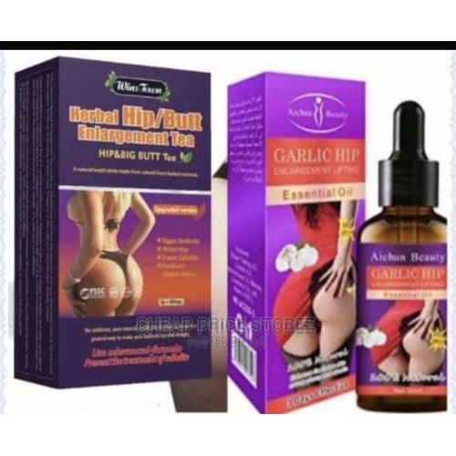 Winstown Hip big Butt tea Enhancement Buttock Firming Abundant Herbal tea 3g*30bags & oil