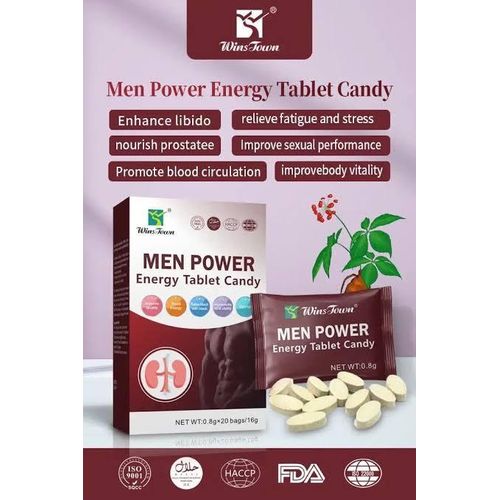 Wins Town Men’s Power Energy Candy -60 Sweet Tablets