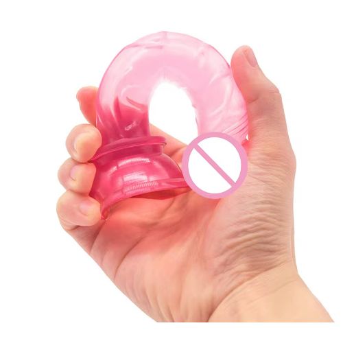 Mini Realistic Prostate Dildo For Women Penis Anal Plug Massage Clitorial - Pink