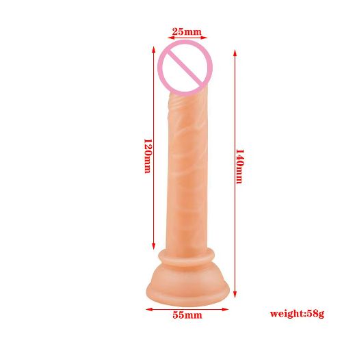 Mini Realistic Prostate Dildo For Women Penis Anal Plug Massage Clitorial - Pink