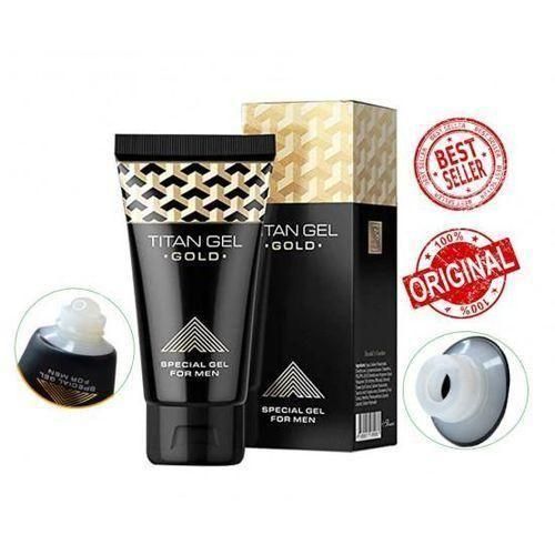 Titan Gel Gold Original White Neck Special Men Gel For Big Size Long Size And Delay - 50ml