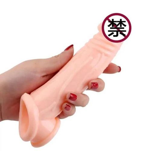 Health Silicone Soft Penis Sleeve Extender Reusable Condom Sleeve For Men