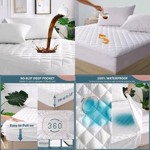 Waterproof matress protector full-fitted cover white 6 by 6