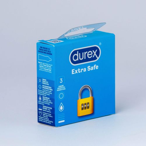 Durex  CONDOMS EXTRA SAFE 3&rsquo;s