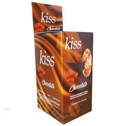 Dkt 72 Pieces Kiss Condoms Chocolate Flavored - (24 Pack) 72pcs.