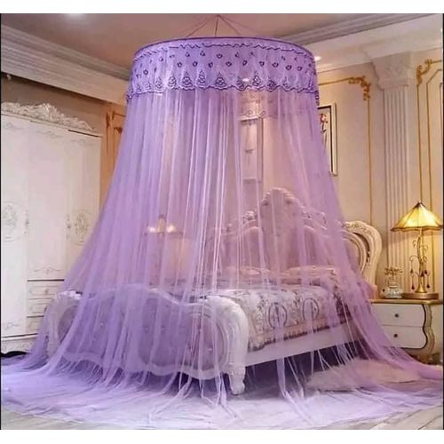 Round Hanging Mosquito Net - Purple