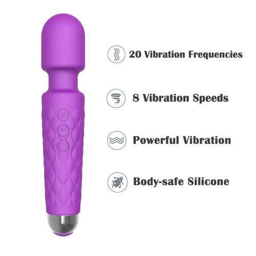 Khufuzi Wand Massager Cordless Body AV Clit Masturbator Cordless Vibrator Adult Toys