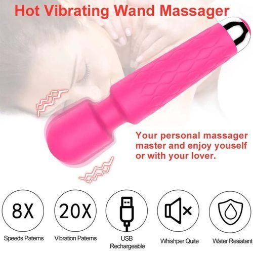 Khufuzi Wand Massager Cordless Body AV Clit Masturbator Cordless Vibrator Adult Toys