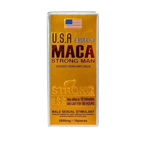 USA Maca Strong Man For Long Lasting Male Stimulant For Stopping Pre Mature Ejaculation (6800mgx10pcs)