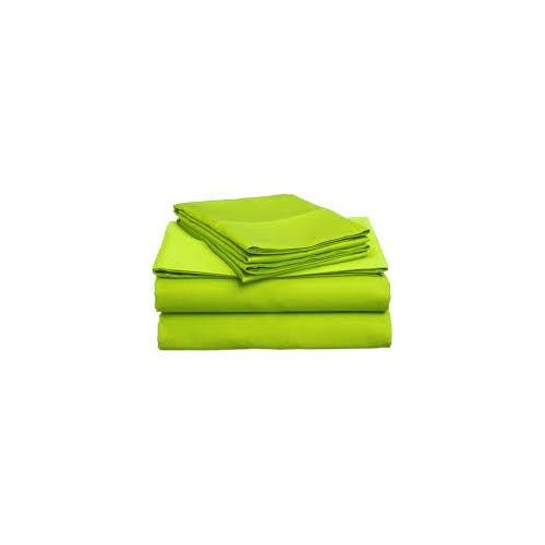6*6 Cotton Bedsheets with 2Pillowcases – Lemon Green