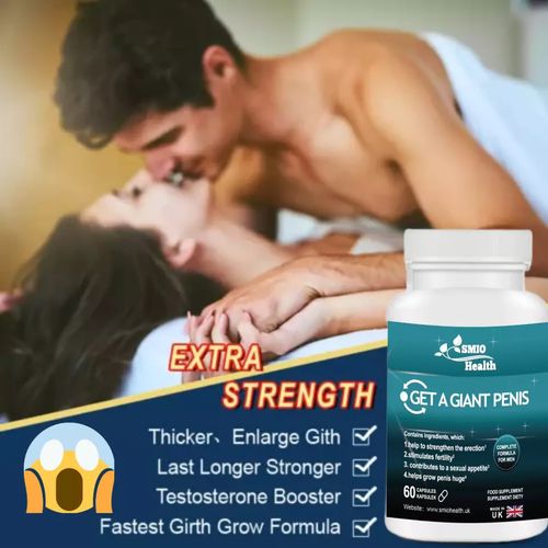 SMIO HEALTH Original Giant A Penis Organic peniis enlargentt Stamina With Horny Goat Weed Pills Shilajit Maca More 60 Pills