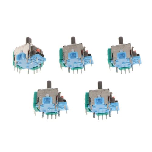 [5 Packs] 3D Controller Analog Sensor 4 Controllers (Blue)