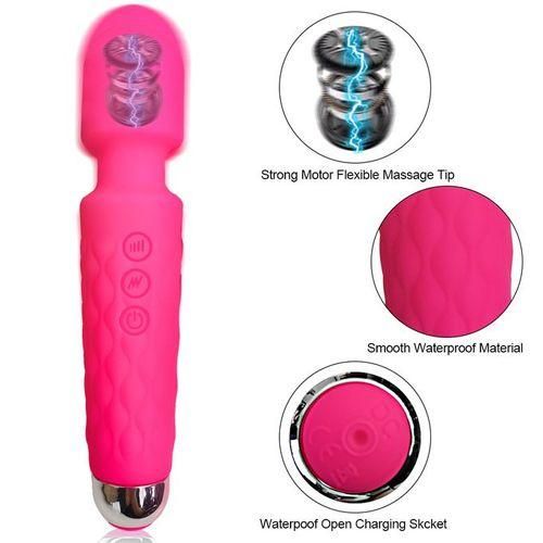 20 Mode Powerful Rechargeable Magic Wand Vibrator