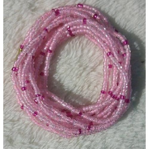 Glass Waist Beads - Pink
