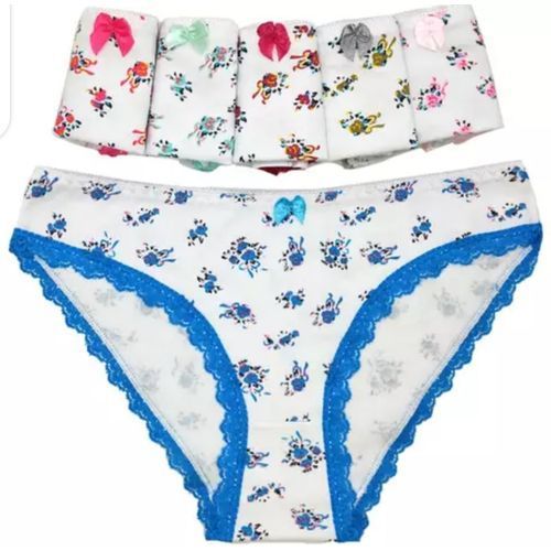 3Pc Lady Pure Cotton Panties-Multi Design and Colours