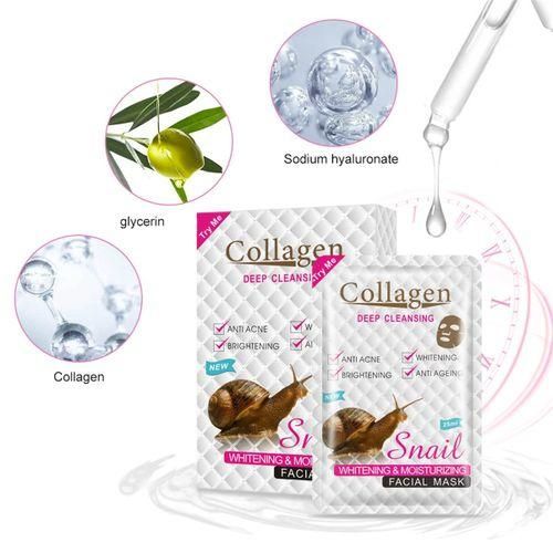 Snail Collagen Cleansing Moisturizing Facial Mask 1pck