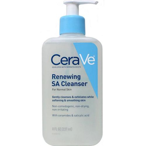 Cerave Renewing SA Face Cleanser for Normal Skin with Salicylic Acid and Ceramides, 8 fl oz.