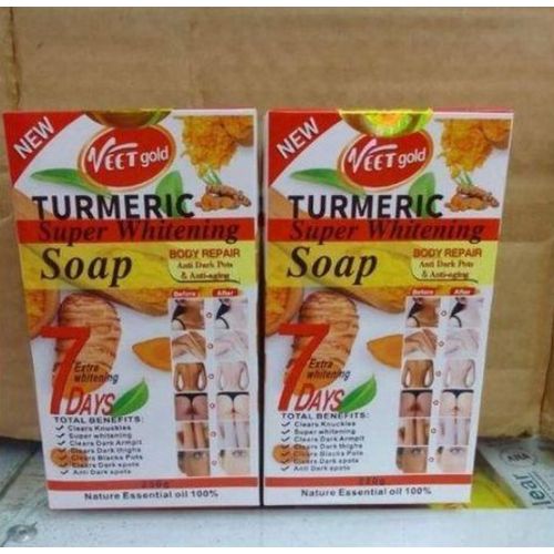 Veetgold Tumeric super whitening soap For dark Spot and Anti-aging-250g