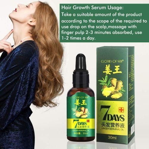 7 Day Clothes Of Skin Ginger Hair Growth Essence Oil