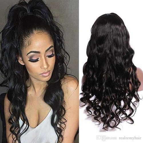 Human Hair ear to ear Lace Wig- 20 Inches - Black