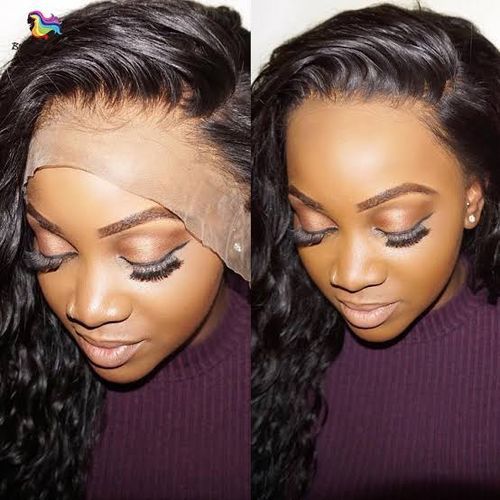 Human Hair ear to ear Lace Wig- 20 Inches - Black