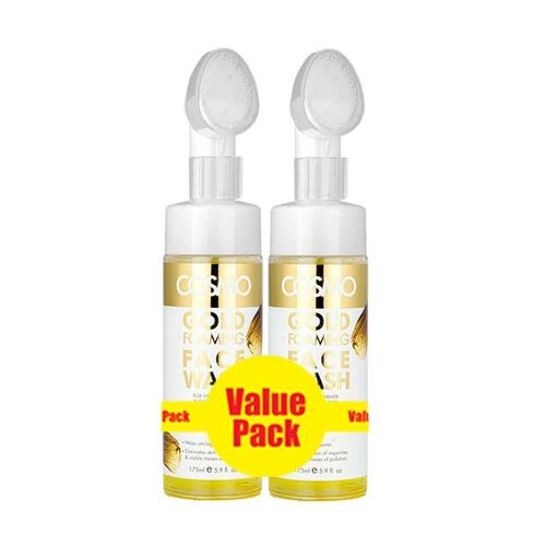 Cosmo Gold Foaming Face Wash 175Ml(2 Piece Value Pack)-White