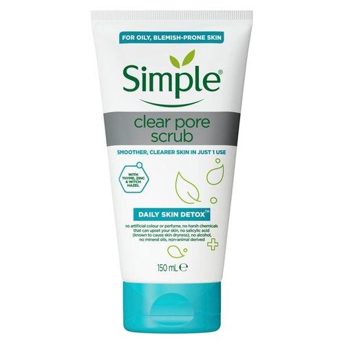 Simple Clear Pore Scrub 150ml-White