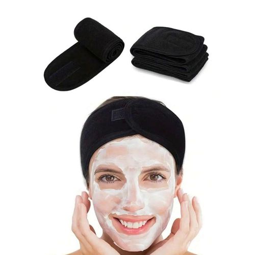 1 Piece Women's Adjustable Elastic Shower And Face Headband, Non-Slip Headscarf , Foldable And Elastic, Suitable For Use During Makeup, Bathing, Yoga, Beauty, Sports And Running.