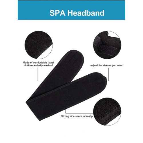 1 Piece Women's Adjustable Elastic Shower And Face Headband, Non-Slip Headscarf , Foldable And Elastic, Suitable For Use During Makeup, Bathing, Yoga, Beauty, Sports And Running.
