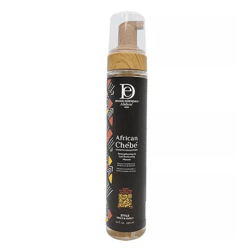 Design Essentials African Chebe Strengthening And Curl Perfecting Mousse 296Ml-Black
