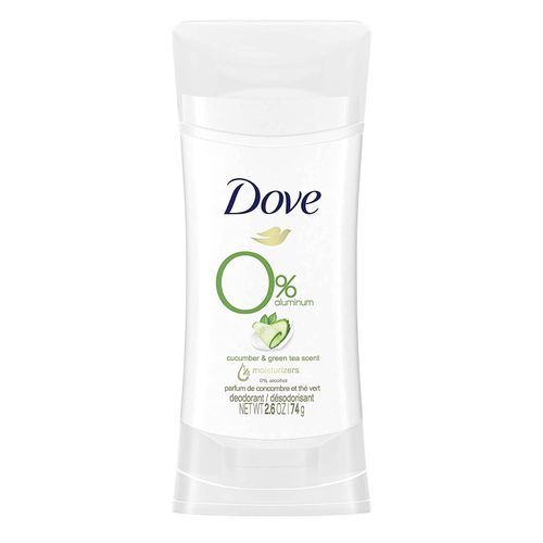 Dove 0% Aluminum Deodorant Stick Cucumber And Green Tea - 2.6 Oz