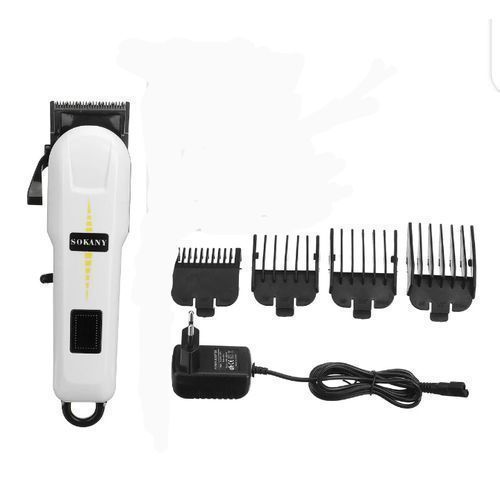 Sokany Professional Rechargable Clipper Shaving Machine - White