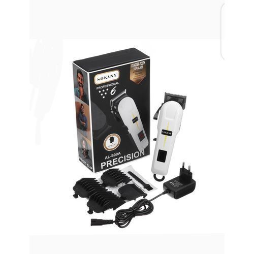 Sokany Professional Rechargable Clipper Shaving Machine - White