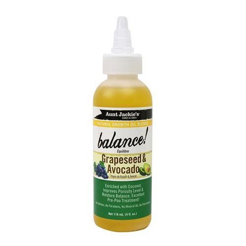 Aunt Jackie'S Balance Grapes Seed &  Avocado Oill -118ml